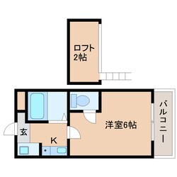 東生駒駅 徒歩3分 1階の物件間取画像